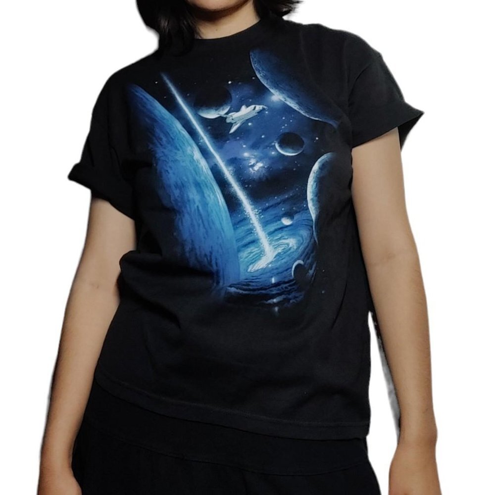 Liquid Blue Spaceship Tshirt!